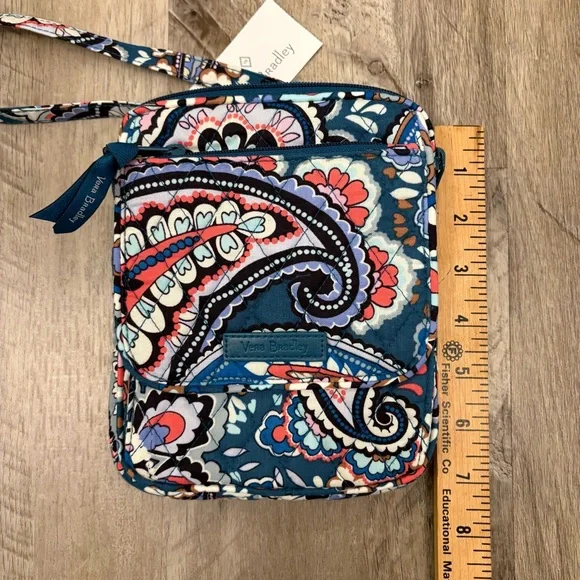 Vera Bradley Cotton Boho Mini Hipster Crossbody Bag The Haymarket Paisley NWT - Picture 5 of 9